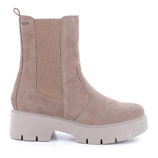 Tronchetto IGI&CO stivaletto donna MADE IN ITALY in scamosciato super fango