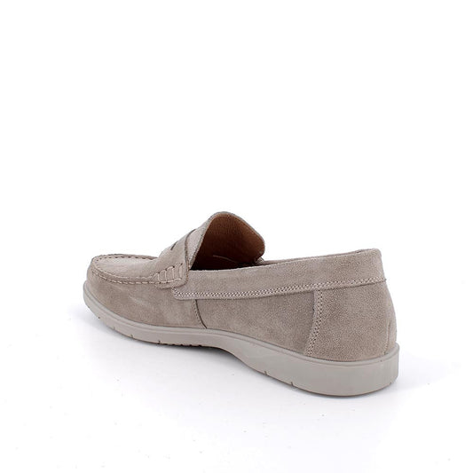 Mocassino IGI&CO scarpa da uomo MADE IN ITALY in camoscio special peltro