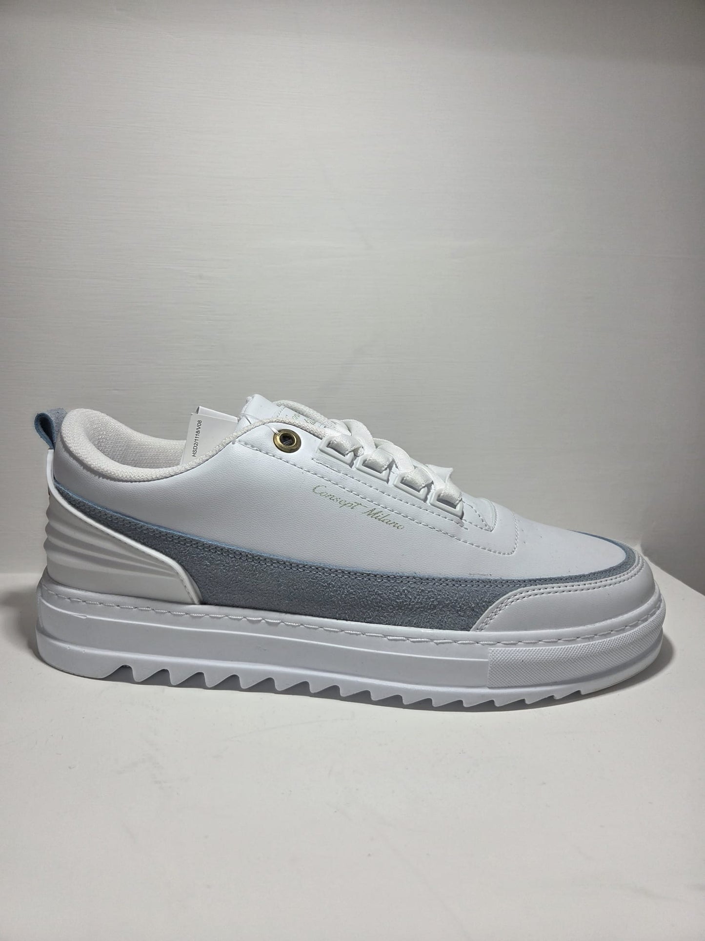 Sneakers Concept Milano scarpa sportiva uomo in pelle bianco