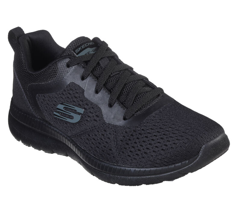 SKECHERS QUICK PATH scarpa ginnastica running da donna in tessuto tecnico nero