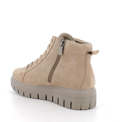 Tronchetto IGI&CO scarpa/stivaletto donna MADE IN ITALY camoscio super beige biscotto