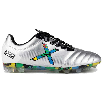 Scarpe da calcio  MUNICH ARENGA OLYMPIX 313 FG/AG da uomo in pelle argento