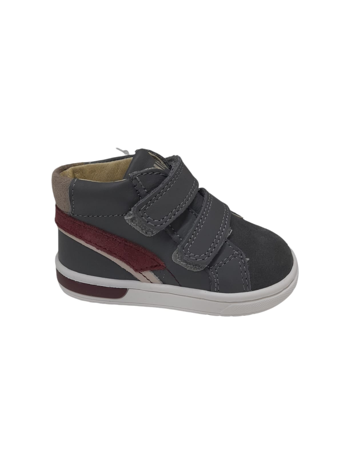 Sneaker PRIMIGI scarpa bambino Primi Passi in pelle e scamosciato grigio