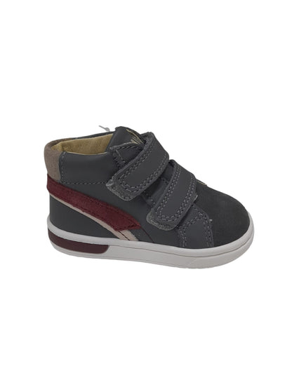 Sneaker PRIMIGI scarpa bambino Primi Passi in pelle e scamosciato grigio
