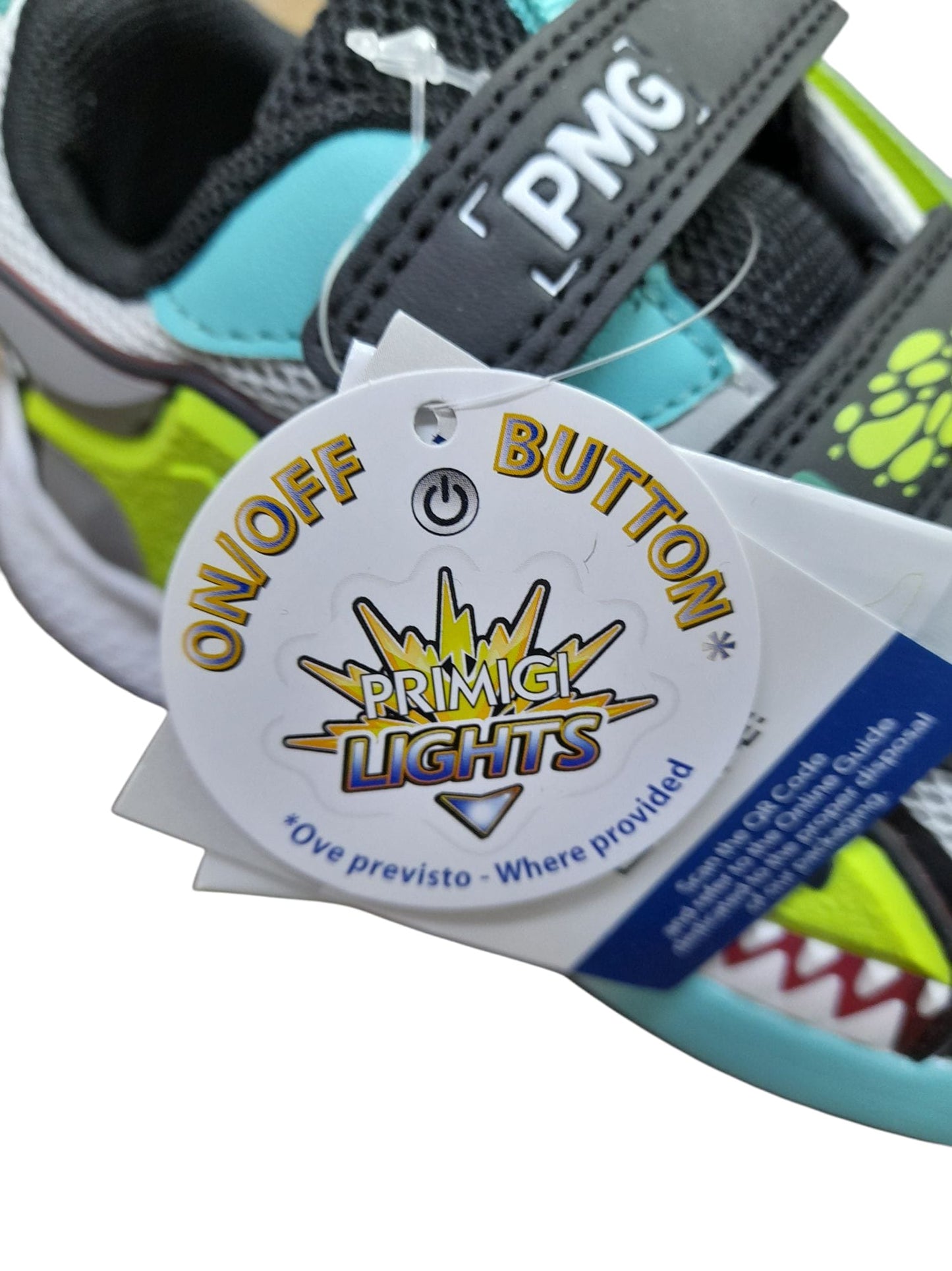 Sneakers PRIMIGI SPORT LIGHTS scarpa ginnastica da bambino in tessuto grigio e e nero