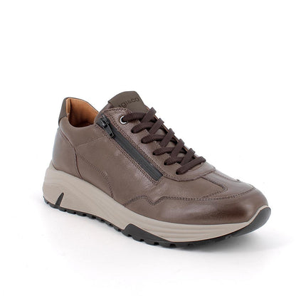 Sneakers IGI&CO scarpa sportiva/casual uomo MADE IN ITALY in pelle/vitello rag caffe